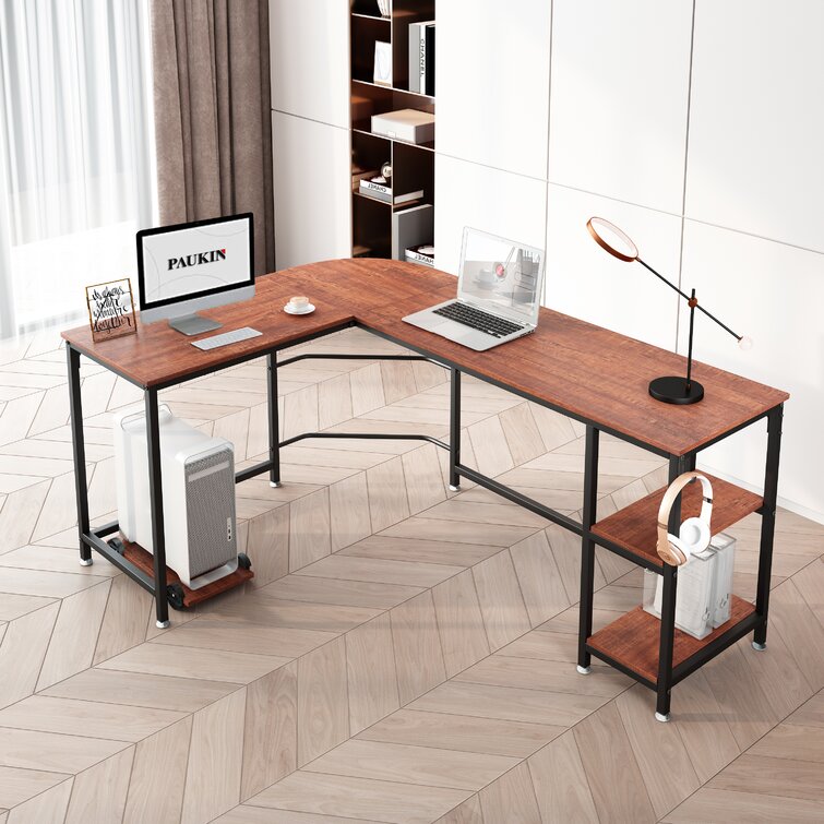 17 Stories Aviles Reversible LShape Desk & Reviews Wayfair